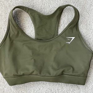 Green gymshark sports bra
